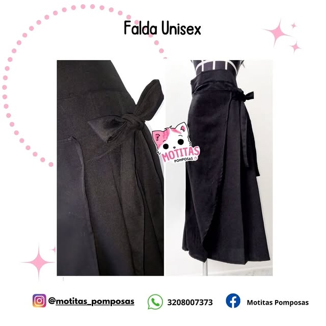 Falda Unisex Negra